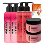 Kit 2 Sabonetes Líquido 2 Cremes 2 Esfoliantes Brinde