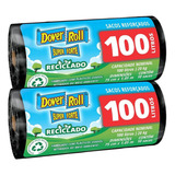 Kit 2 Sacos Para Lixo Super Forte Reciclado 100l 10un F Dover Roll