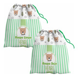 Kit 2 Sacos Roupa Suja E Limpa Completo Creche Oferta