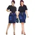 Kit 2 Saia Jeans Evangelica Midi Social Feminino Atacado Din