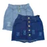Kit 2 Saias Jeans Infantil 2 A 16 Anos Menina Mini Diva