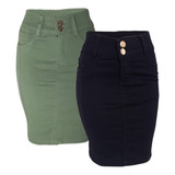 Kit 2 Saias Jeans