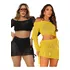 Kit 2 Saídas De Praia Feminina Conjunto Saia E Cropped
