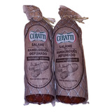 Kit 2 Salames Tipo Hamburguês Defumado Ceratti 1kg