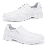 Kit 2 Sapato Masculino Branco Super