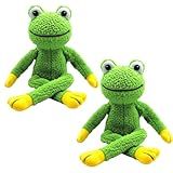 KIT 2 SAPOS GRANDES DE PELÚCIA Brinquedo Mordedor Sapo Interativo Com Apito Som Para Cachorro Pet