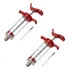 Kit 2 Seringas Injetora De Temperos Carnes Frango Costela