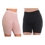 Kit 2 Short Anágua Modelador Segunda Pele Feminino Ref 128
