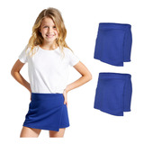 Kit 2 Short Saia Infantil Helanca