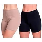 Kit 2 Shortinho Segunda Pele Conforto Anágua Short Por Baixo Charme Delas 2 BEGE GG 