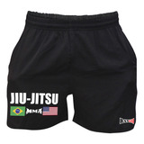 Kit 2 Shorts Bermuda Nogi Jiu Jitsu Mma Estilo Competidor