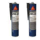 Kit 2 Sikaflex 295 Uv Preto Adesivo E Selante De Pu Barco