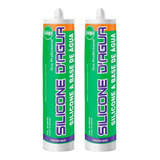 Kit 2 Silicone Bege 450g Selante Acrílico Base De Água