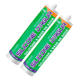 Kit 2 Silicone Marrom 450g Selante Acrílico Base De Água