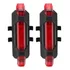 Kit 2 Sinalizadores Lanterna Led Traseiro Bike Recarregável