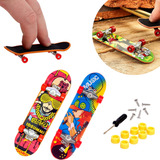 Kit 2 Skate De Dedo C  Lixa Fingerboard Criança   Acessórios