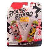 Kit 2 Skates Fingerboard Dedo Infantil