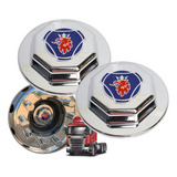 Kit 2 Sobre Tampa Cubo Dianteiro Caminhão Scania S5 E Ntg