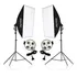 Kit 2 Soft Box 50 X 70 Quadruplo Luz Vídeo Estudio Youtuber