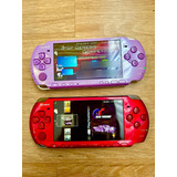 Kit 2 Sony Psp 3001 Desbloqueados Hannan Montana Vermelho 