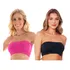 Kit 2 Soutien Faixa S/ Costura Top Tomara Que Caia Com Bojo