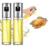 Kit 2 Spray Azeite Vinagre Óleo Borrifador Pulverizador Galheteiro Frasco Culinário Design Elegante Prático Econômico Saudável Versátil Multiuso 100 Ml Premium