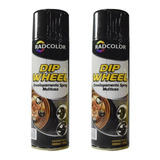 Kit 2 Spray De Envelopamento De Rodas Dip Wheel 500ml Preto