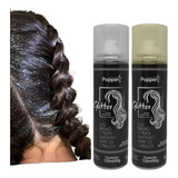Kit 2 Spray Glitter P Cabelo E Corpo Brilho Prata E Dourado
