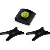 Kit 2 Suporte Base Adaptador Sapata Hot Shoe Nivel Bolha