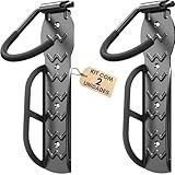 Kit 2 Suporte De Parede Para Bicicletas- Cabides De Bicicleta Para Garagem- Gancho Vertical Para Armazenamento Interno- Resistente Suporta Até 30 Kg- Pacote Com 2