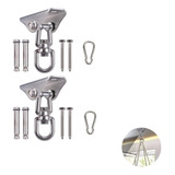 Kit 2 Suporte Giratório Teto Saco De Pancada Gancho De Aço