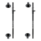 Kit 2 Suporte P Caixa De Som Sub Grave 4 Copos Aluminio
