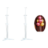 Kit 2 Suporte Para Balões Bexigas Base C Varetas Haste 70cm