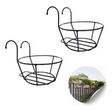 Kit 2 Suporte Para Pendurar Vasos Plantas Jardim Vertical