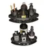 Kit 2 Suporte Shampoo Sabonete Banheiro Adesivo Parede Box Luxo Cor Preto Aluminio Premium Rishon