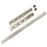 Kit 2 Suportes E 3 Barras Maciças De Inox Para Churrasqueiras 90cm
