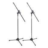 Kit 2 Suportes Girafa Pedestal Para Microfone Smlight Igreja