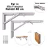 Kit 2 Suportes Mão Francesa Dobrável Retrátil Reforçada 40cm