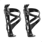 Kit 2 Suportes Nylon Ultra Leve 40g Elite De Caramanhola Porta Garrafa Garrafinha Squeeze Isotérmica Térmica Preto Com Parafuso Ergonômico Pedal Pulse Bicicleta Bike Universal Para Quadro Mtb Speed