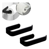 Kit 2 Suportes Porta Papel Higiênico Parede Adesivo Elegante