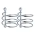 Kit 2 Suportes Porta Secador De Cabelo Espiral Cromados Aces