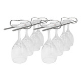 Kit 2 Suportes Suspensos Para Tacas 40cm Cromado