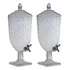 Kit 2 Suqueiras Luxxor Dispenser Com Torneira 5 Litros Cor Cristal