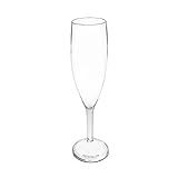 Kit 2 Taças Champagne Transparente De Acrílico