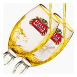Kit 2 Taças Stella Artois 250ml Borda Dourada Personalizada