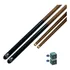 Kit 2 Tacos Maxxi Tacos Ipê Preto 1 45m Com Sola E Virola De Metal