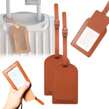Kit 2 Tag Mala Etiqueta De Identificação Bagagem Segurança