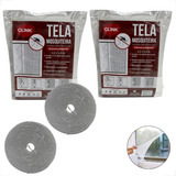Kit 2 Tela Mosquiteira Janela Anti inseto Mosquito 150x130