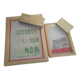 Kit 2 Telas Para Serigrafia Silk Screen 40x50 25x35 Rodo