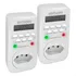 Kit 2 Temporizador Digital Timer C Visor Liga/desliga Bivolt